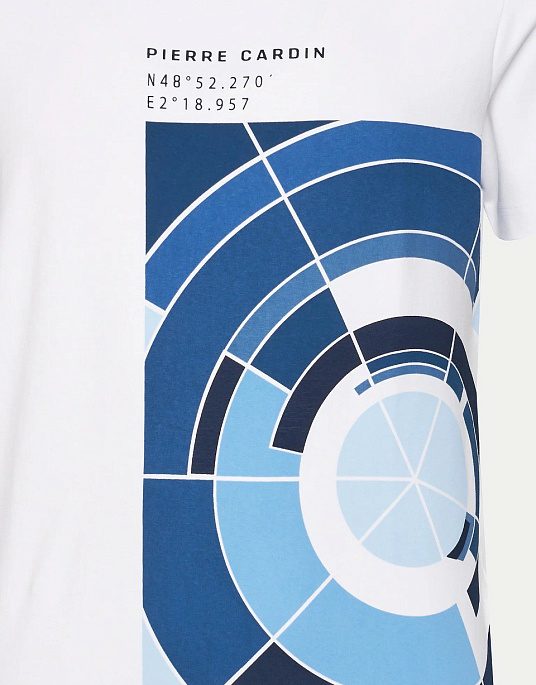 Pierre Cardin t-shirt with a print in white