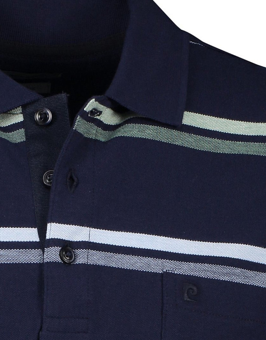 Pierre Cardin blue striped polo shirt