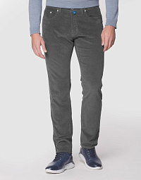 Вельветові брюки Pierre Cardin із колекції Future Flex у сірому кольорі