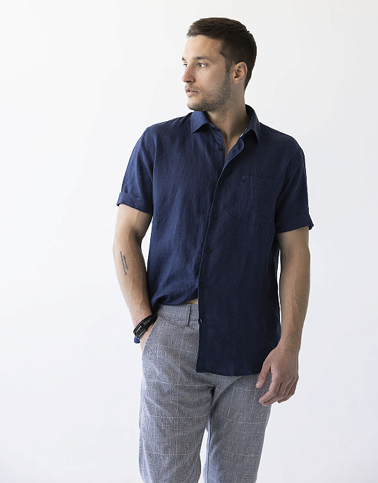 Pierre Cardin short sleeve linen shirt