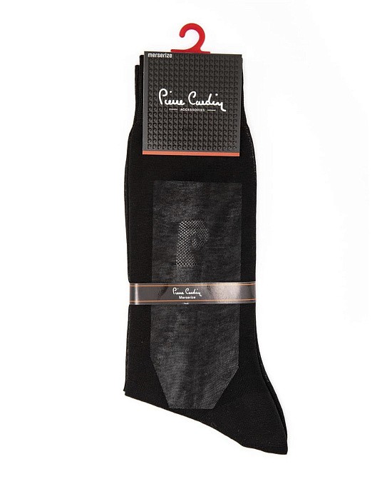 Чоловічі класичні шкарпетки чорного кольору бренду Pierre Cardin