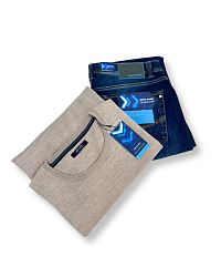 Gift set for man: jeans + jumper by Pierre Cardin