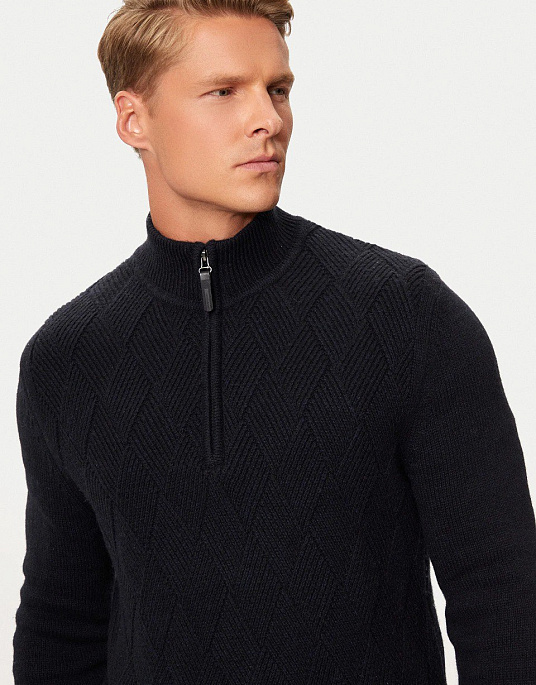 Pierre Cardin zip-up collar sweater