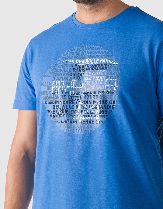 Футболка Pierre Cardin із колекції Future Flex у синьому кольорі