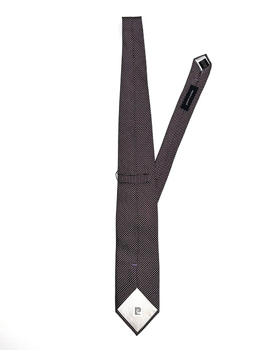 Pierre Cardin burgundy polka dot tie