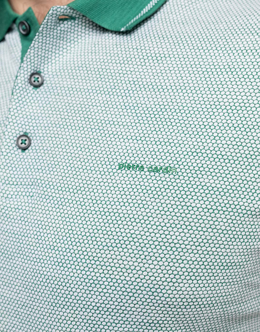 Поло Pierre Cardin із колекції Future Flex у зеленому кольорі