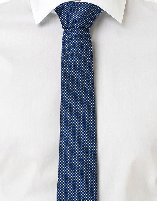 Краватка Pierre Cardin синього кольорі з принтом