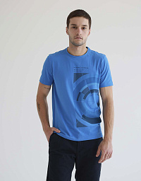 Pierre Cardin t-shirt with a print in blue