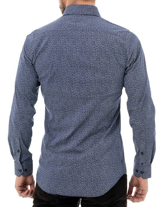 Pierre Cardin shirt from the Future Flex collection in patterned blue