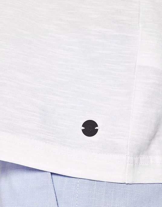 Футболка Pierre Cardin з колекції Future Flex в білому кольорі з принтом на грудях