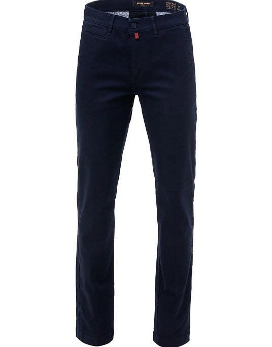 Pierre Cardin flat trousers from the Voyage collection in navy blue