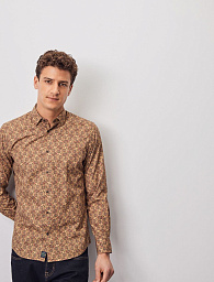 Pierre Cardin shirt from the Denim Academy collection in brown