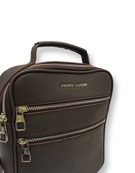 Сумка-планшет Pierre Cardin у коричневому кольорі