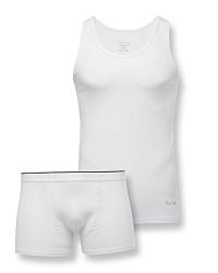 Lingerie set T-shirt and Boxer white by Pierre Cardin
