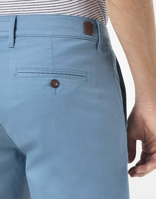 Pierre Cardin slant pocket shorts in light blue