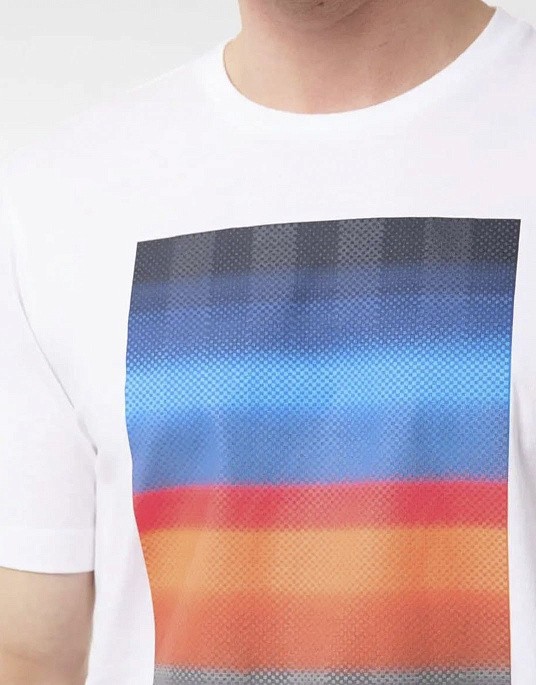 Pierre Cardin Future Flex T-shirt in white with print