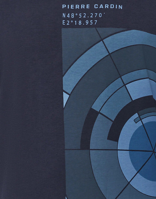 Pierre Cardin t-shirt with a print in blue