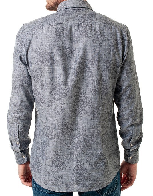 Pierre Cardin shirt in gray with floral print