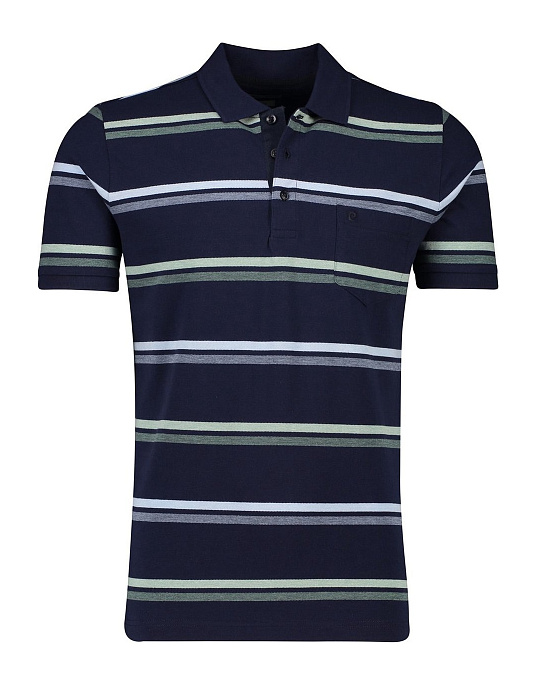 Pierre Cardin blue striped polo shirt