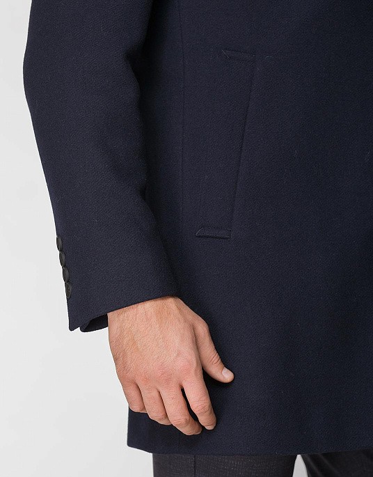 Пальто Pierre Cardin із колекції Future Flex у синьому кольорі
