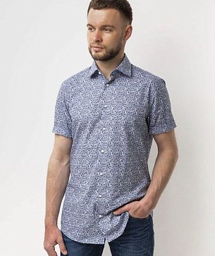 Pierre Cardin floral print short sleeve shirt Future Flex collection