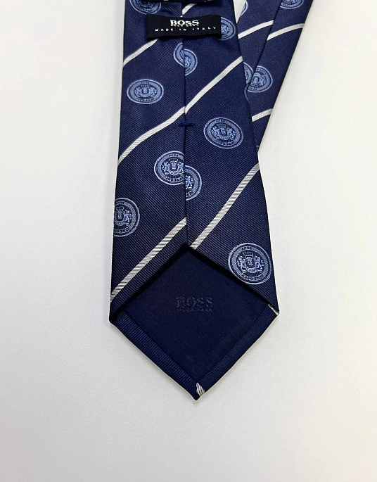 Hugo Boss blue tie with logo