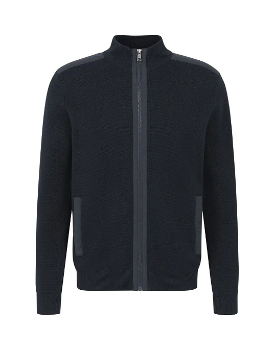 Bugatti zip-up jacket in navy blue