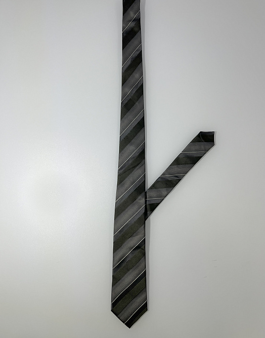 Pierre Cardin olive striped tie