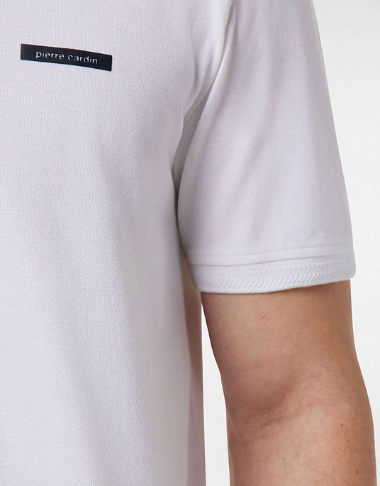 Pierre Cardin polo shirt from Future Flex collection in white