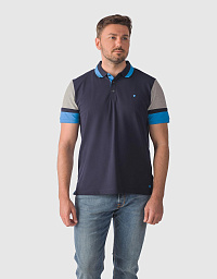 Pierre Cardin polo shirt from the Future Flex collection in navy blue