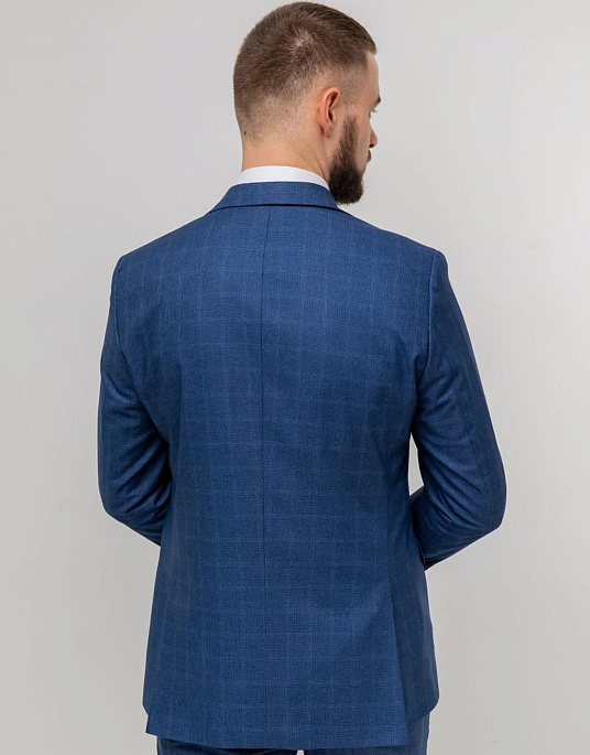 Pierre Cardin suit from the Future Flex collection light blue in a check