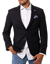 Elegant and stylish men's jacket in blue from the Future Flex series by Pierre Cardin