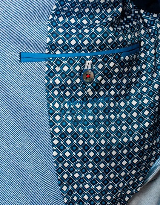 Піджак Pierre Cardin із колекції Future Flex у блакитному кольорі