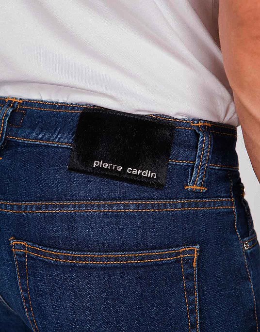 Pierre Cardin jeans from the exclusive Le bleu collection in distressed blue