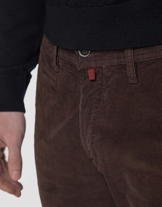 Вельветові брюки Pierre Cardin у коричневому кольорі
