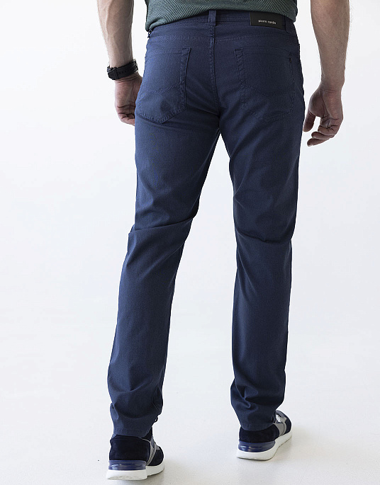 Pierre Cardin flat pants from the Titanium collection in blue