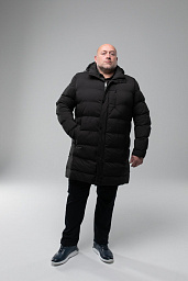 Куртка подовжена Pierre Cardin з колекції Future Flex у чорному кольорі великий розмір