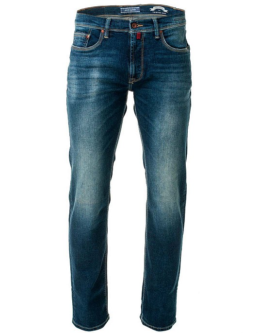 Jeans from the Twisted 2000 collection by Pierre Cardin blue distressed