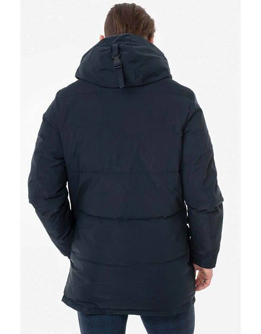 Pierre Cardin parka jacket with a hood in blue