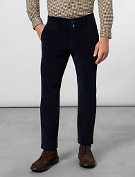 Вельветові брюки Pierre Cardin із колекції Future Flex у синьому кольорі