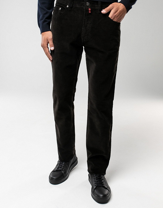 Вельветові брюки Pierre Cardin коричневого кольору