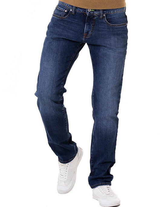 Pierre Cardin jeans from Denim Academy collection blue with distressed