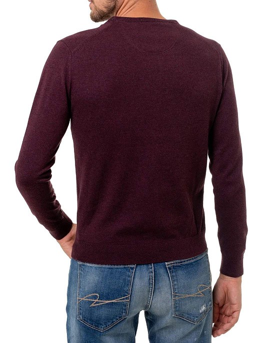 Pierre Cardin Royal Blend pullover in burgundy