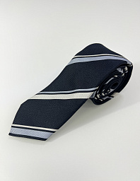 Hugo Boss blue striped tie