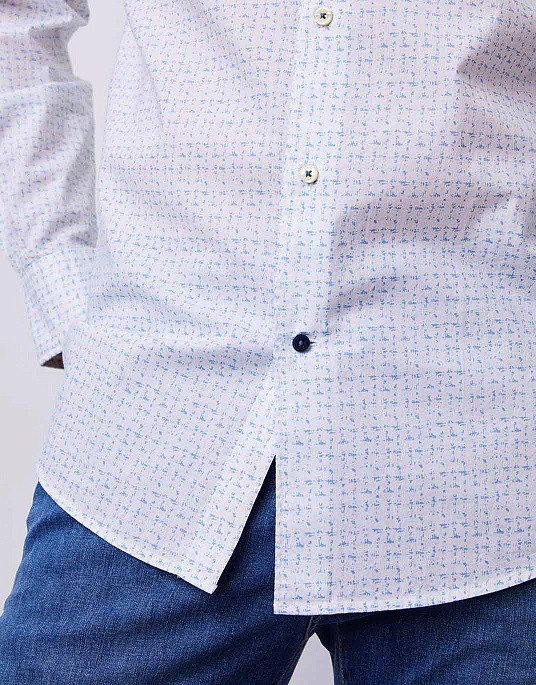Рубашка Pierre Cardin из коллекции Future  Flex  в белом цвете
