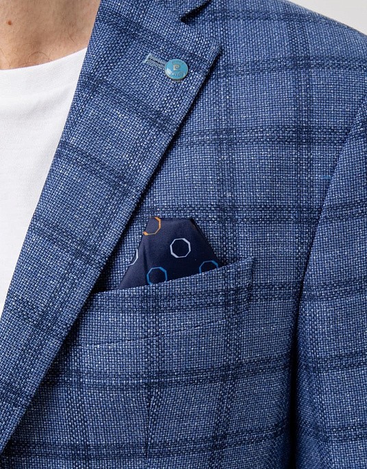 Піджак Pierre Cardin з колекції Future Flex в синьому кольорі в клітку