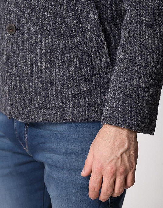 Куртка - пальто Pierre Cardin з колекції Future Flex в сіро-синьому відтінку