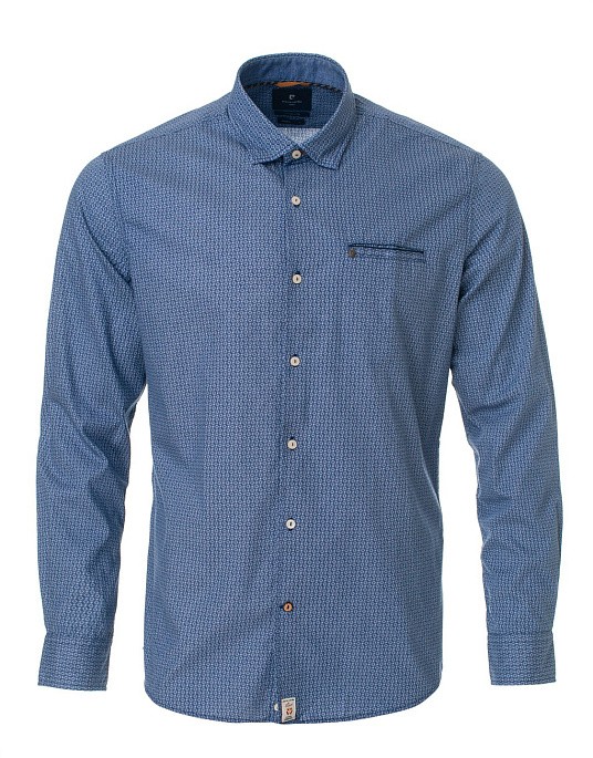 Рубашка Pierre Cardin из серии Cotton Comfort в голубом цвете