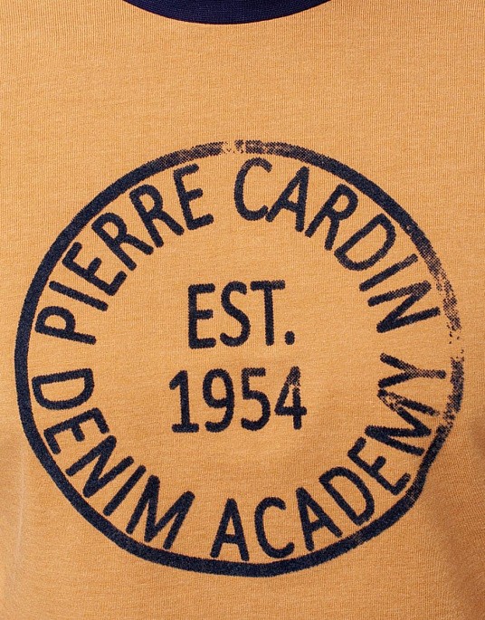 Футболка Pierre Cardin с длинным рукавом в жёлтом оттенке