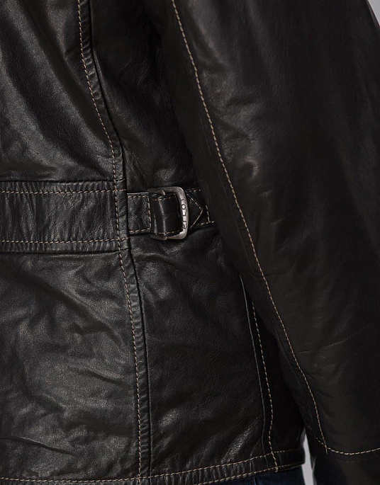 Шкіряна куртка Belstaff у чорному кольорі
